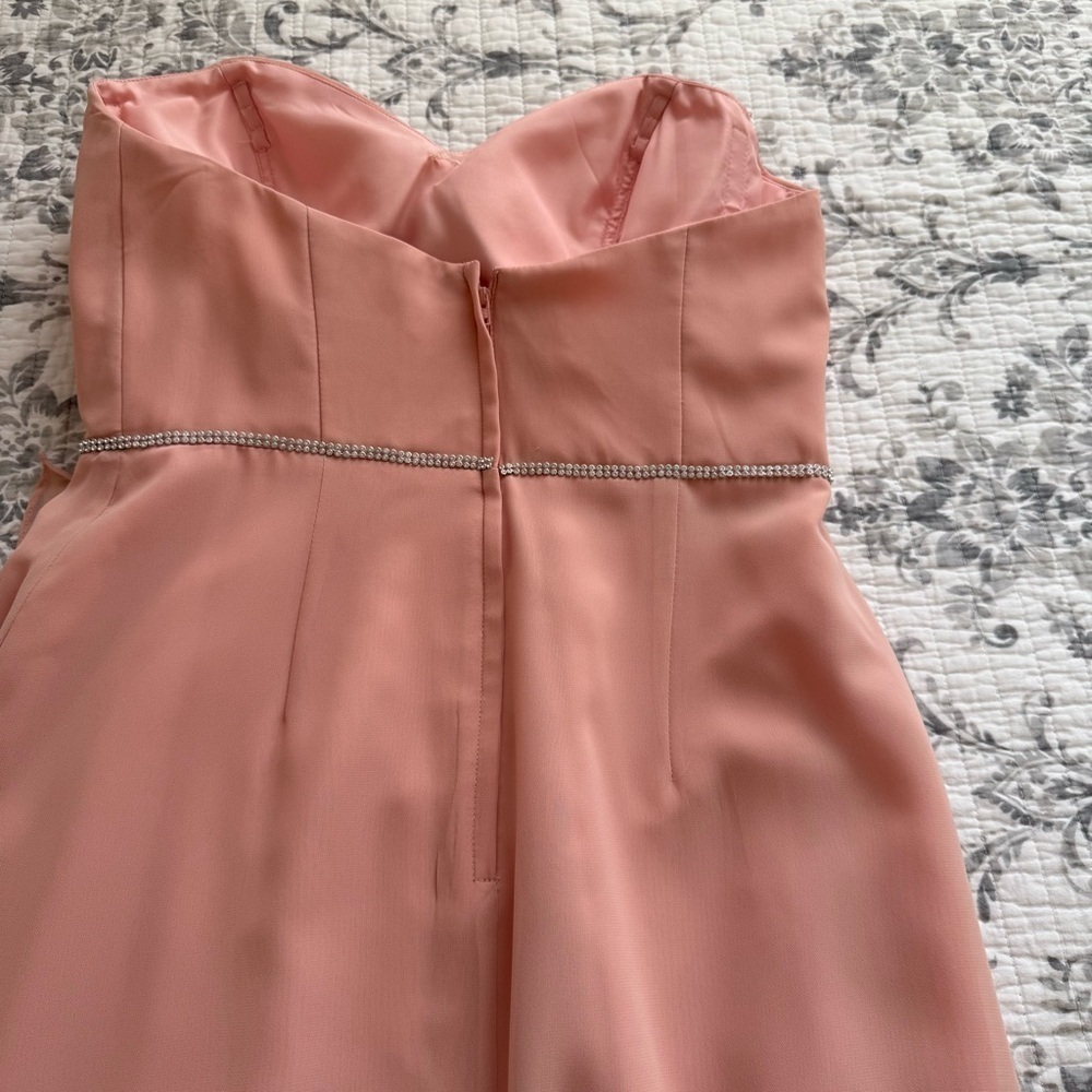 Christina Wu Rose Chiffon Formal Dress Size 12 | Bridesmaid Wedding Guest - Picture 11 of 15